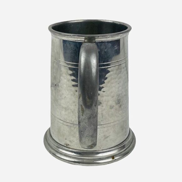 Vintage Vauxhall English Pewter Glass Bottom Logo Beer Mug Sheffield England HTF - Picture 5 of 12